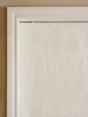 Natural Ready Made Blackout Linen Blend Roman Blind - Image 4 of 7