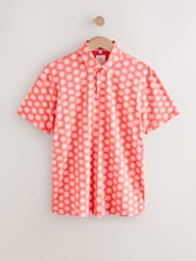 Pink Sun Short Sleeve Print Polo Shirt - Image 5 of 7