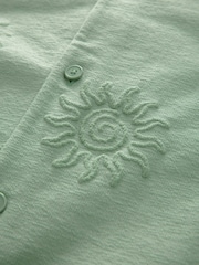 Green Embroidered Graphic Jersey Shirt - Image 8 of 9