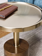 Clarke and Clarke Mango Wood Calisto Side Table - Image 3 of 5