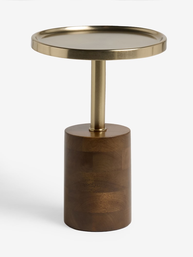 Clarke and Clarke Mango Wood Calisto Side Table - Image 5 of 5 Clarke and Clarke Mango Wood Calisto Side Table - Image 5 of 5