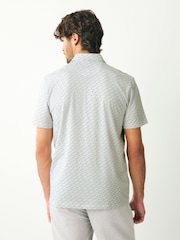 Grey Stingray Short Sleeve Print Polo Shirt - Image 2 of 7