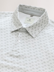 Grey Stingray Short Sleeve Print Polo Shirt - Image 7 of 7