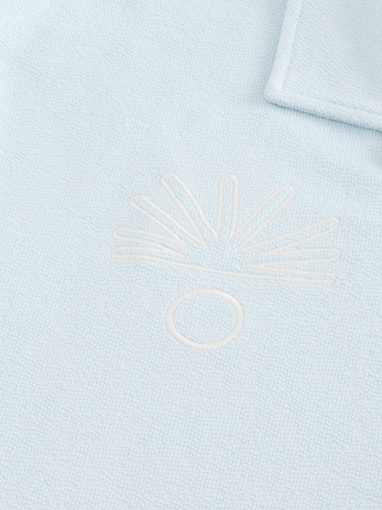 Blue Embroidery Graphic Print Jersey Shirt - Image 12 of 12 Blue Embroidery Graphic Print Jersey Shirt - Image 12 of 12