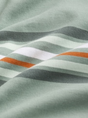 Verde - Short Sleeve Stripe Rugby 100% Cotton Shirt - Imagen 7 de 8