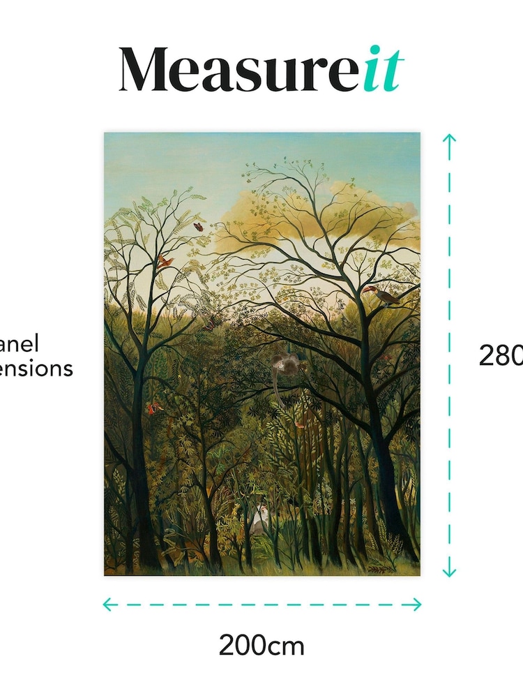 Art For The Home Green Safari Fixed Size 2M Mural - Image 4 of 4