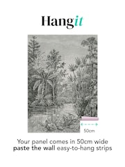 Art For The Home Black and White Archive Jungle Fixed Size 2M Mural - Image 3 of 4