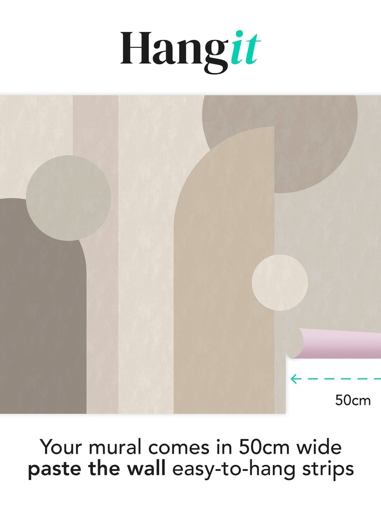 Art For The Home Neutral Curve & Arch Geo Fixed Size 4M Mural - Image 3 of 3