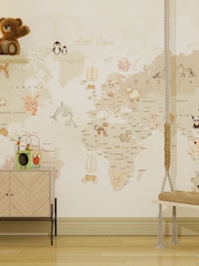Art For The Home Neutral Whole Wide World Fixed Size 4M Mural - Image 1 of 2