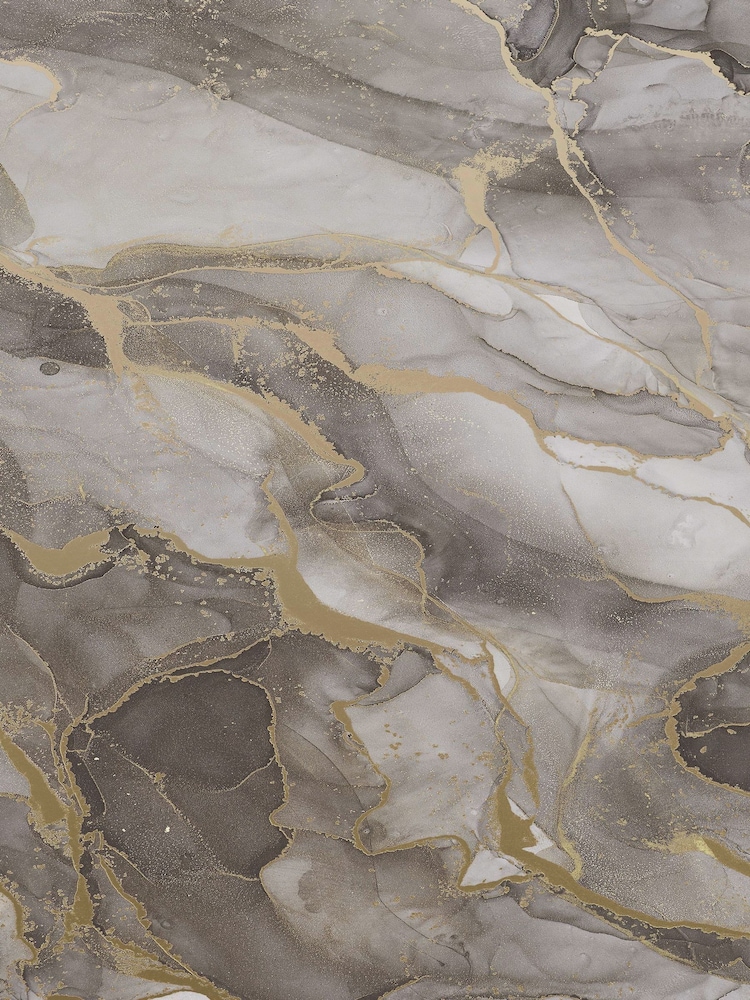 Art For The Home White Gold Marble Fixed Size 3M Mural - Image 2 of 5