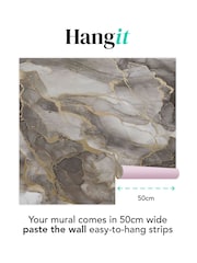 Art For The Home White Gold Marble Fixed Size 3M Mural - Image 3 of 5