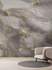 Art For The Home White Gold Marble Fixed Size 3M Mural - Image 5 of 5