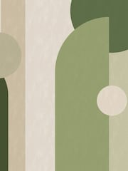 Art For The Home Green Curve & Arch Geo Fixed Size 4M Mural - Image 2 of 3