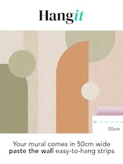 Art For The Home Green Rust Curve & Arch Geo Fixed Size 4M Mural - Image 3 of 3