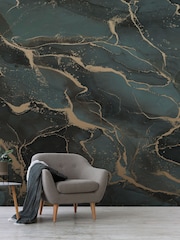 Art For The Home Teal Gold Marble Fixed Size 3M Mural - Image 4 of 5