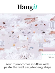 Art For The Home Lilac Around The World Fixed Size 4M Mural - Image 3 of 3