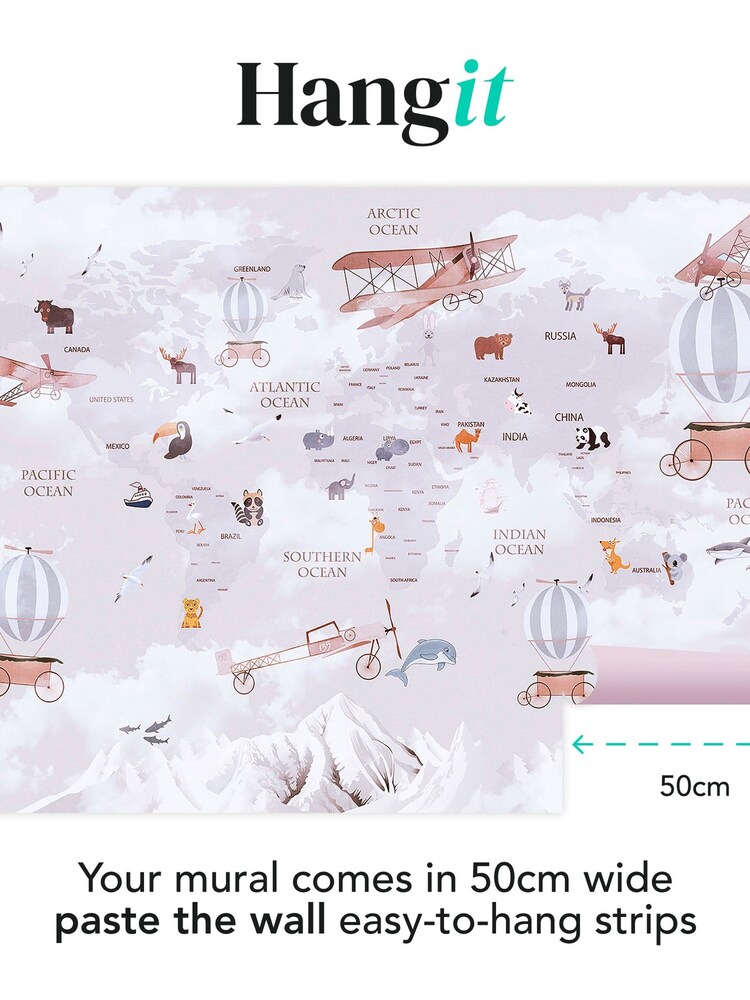 Art For The Home Lilac Around The World Fixed Size 4M Mural - Image 3 of 3 Art For The Home Lilac Around The World Fixed Size 4M Mural - Image 3 of 3