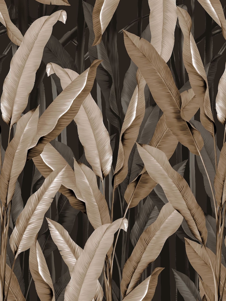 Art For The Home Black Banana Leaf Fixed Size 4M Mural - Image 2 of 5