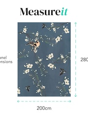 Art For The Home Blue Birds and Blossom Fixed Size 2M Mural - Image 4 of 4