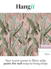 Art For The Home Pink Banana Leaf Fixed Size 4M Mural - Image 3 of 5