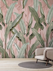 Art For The Home Pink Banana Leaf Fixed Size 4M Mural - Image 5 of 5