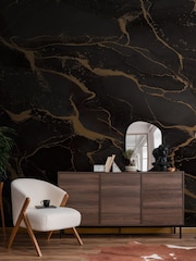Art For The Home Black Gold Marble Fixed Size 3M Mural - Image 1 of 5