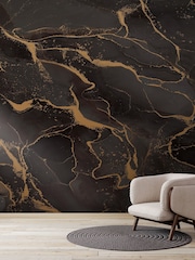 Art For The Home Black Gold Marble Fixed Size 3M Mural - Image 5 of 5
