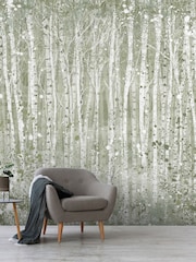 Art For The Home Sage Painterly Woods Fixed Size 3M Mural - Image 4 of 5