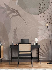 Art For The Home Neutral Abstract Leaf Fixed Size 3M Mural - Image 1 of 5