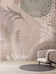 Art For The Home Neutral Abstract Leaf Fixed Size 3M Mural - Image 5 of 5