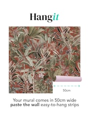 Art For The Home Terracotta Funky Jungle Fixed Size 3M Mural - Image 3 of 3