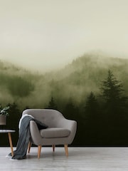 Art For The Home Green Misty Landscape Fixed Size 3M Mural - Image 4 of 5