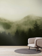Art For The Home Green Misty Landscape Fixed Size 3M Mural - Image 5 of 5