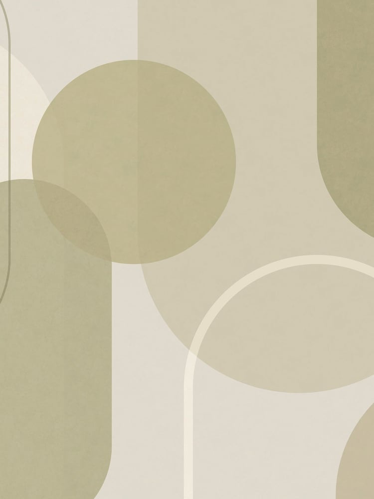 Art For The Home Sage Arched Geo Muted Fixed Size 4M Mural - Image 2 of 5