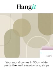 Art For The Home Sage Arched Geo Muted Fixed Size 4M Mural - Image 3 of 5