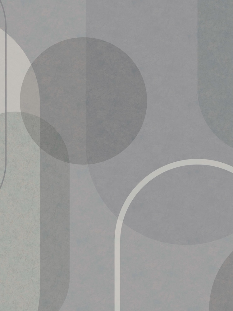 Art For The Home Blue Arched Geo Muted Fixed Size 4M Mural - Image 2 of 5