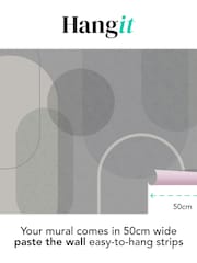 Art For The Home Blue Arched Geo Muted Fixed Size 4M Mural - Image 3 of 5