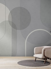 Art For The Home Blue Arched Geo Muted Fixed Size 4M Mural - Image 5 of 5