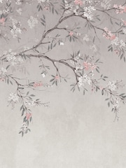 Art For The Home Grey Blossom Trail Fixed Size 3M Mural - Image 2 of 5