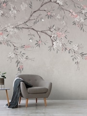 Art For The Home Grey Blossom Trail Fixed Size 3M Mural - Image 4 of 5