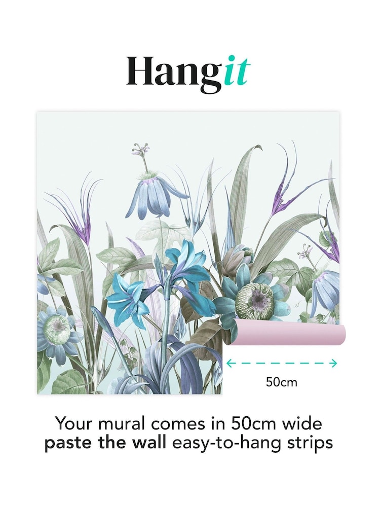 Art For The Home Duck Egg Flora Fixed Size 3M Mural - Image 3 of 3 Art For The Home Duck Egg Flora Fixed Size 3M Mural - Image 3 of 3