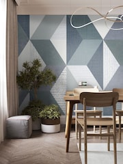 Art For The Home Navy Geo Fixed Size 4M Mural - Image 1 of 5