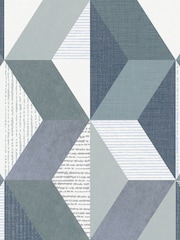 Art For The Home Navy Geo Fixed Size 4M Mural - Image 2 of 5