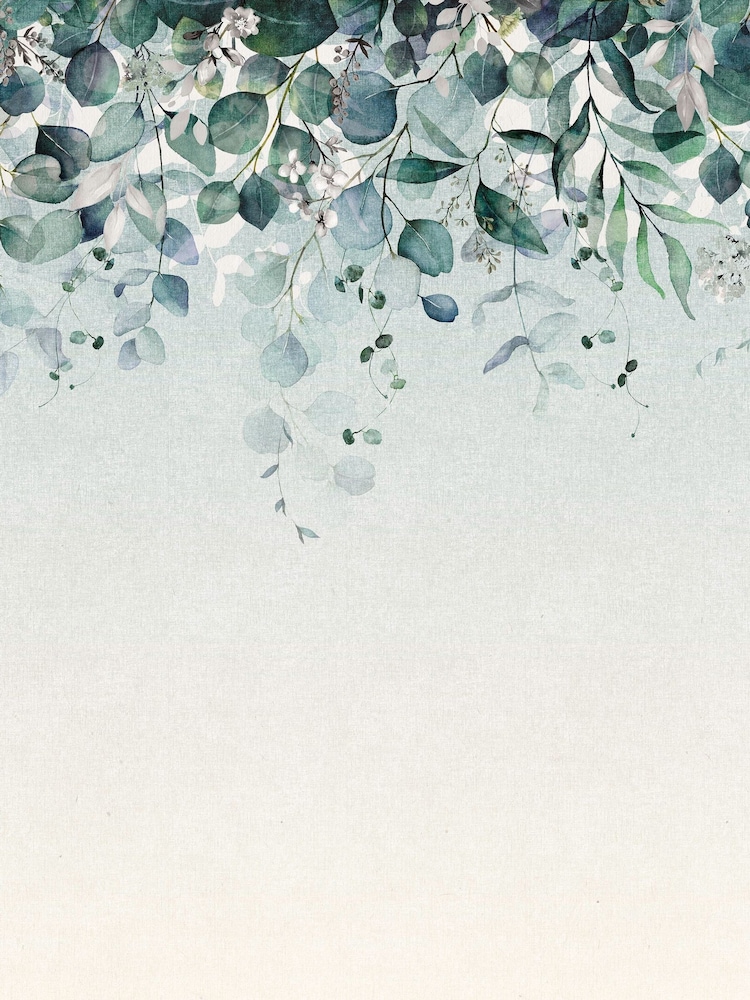 Art For The Home Duck Egg Botanical Cascade Fixed Size 3M Mural - Image 2 of 5