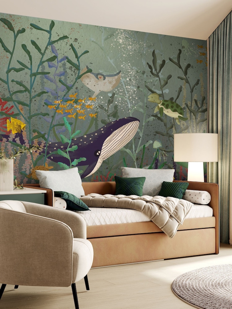 Art For The Home Blue Under The Sea Fixed Size 3M Mural - Image 1 of 5