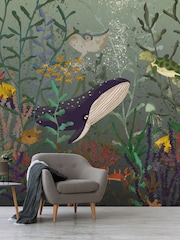 Art For The Home Blue Under The Sea Fixed Size 3M Mural - Image 4 of 5