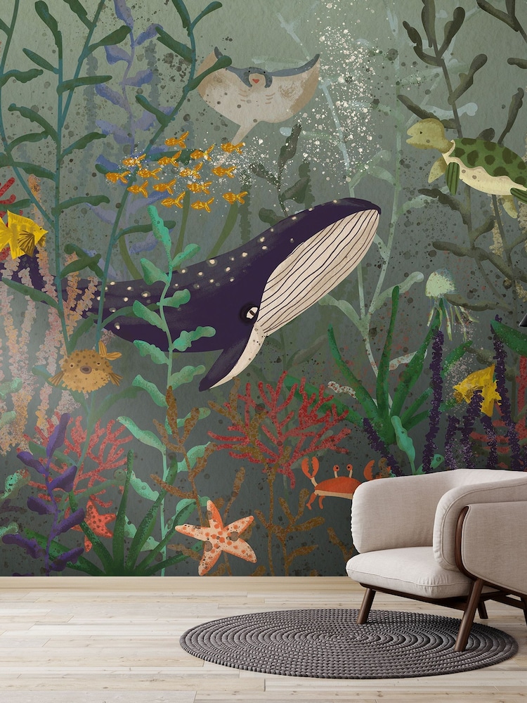 Art For The Home Blue Under The Sea Fixed Size 3M Mural - Image 5 of 5