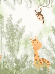 Art For The Home Green Roarsome Fixed Size 3M Mural - Image 2 of 3