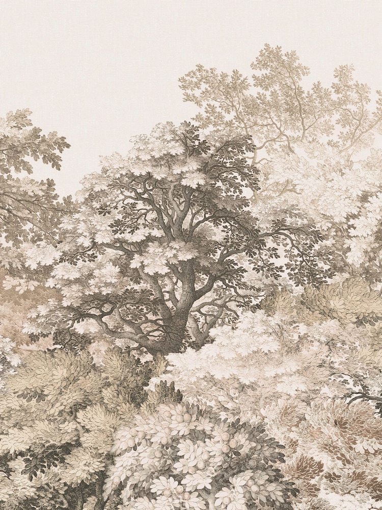 Art For The Home Oatmeal Forest Canopy Fixed Size 3M Mural - Image 2 of 5