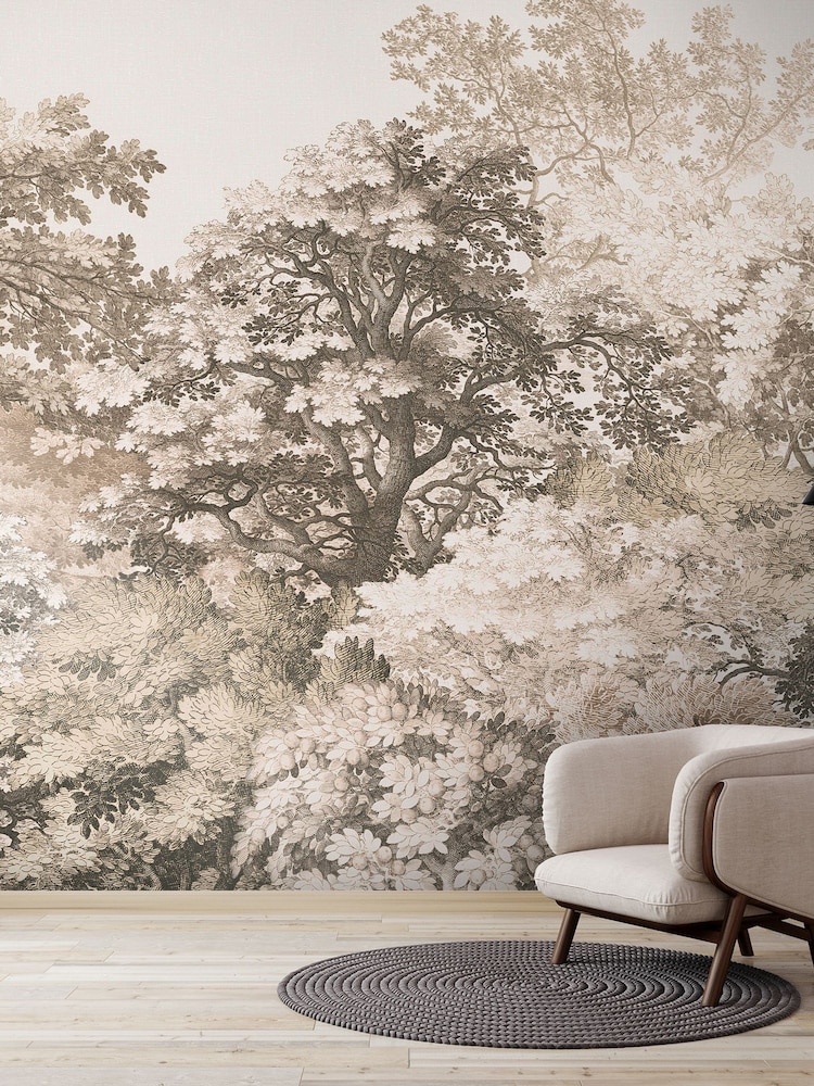 Art For The Home Oatmeal Forest Canopy Fixed Size 3M Mural - Image 5 of 5